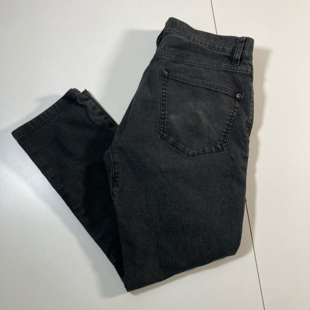 Proof Jeans 32x26 Black Denim Slim Straight Casual Fading (Tag 30x30)